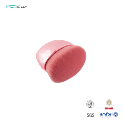 فرش مكياج فردية للشعر الاصطناعية باللون الوردي مع أنبوب بلاستيكي