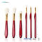 OEM Red Goat Hair 6PCS Cosmetic Makeup Brush Set