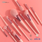 Pink 12Pcs Cosmetic Makeup Brush Set Eyeshadow Blending Blush