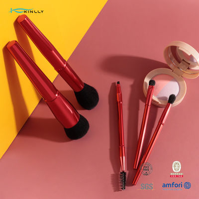 5PCS مجموعة فرشاة تجميل معدنية