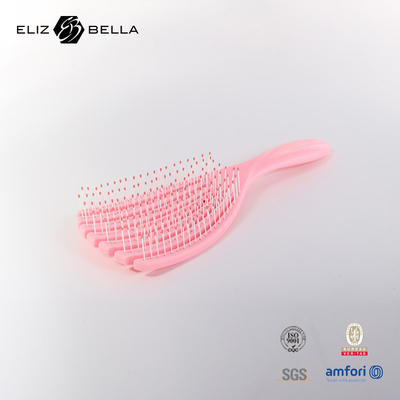 مخصصة الرطبة والجافة المنفذ المنحني الحلزوني فرشاة الشعر المشمش الدائرة تدليك مربع المضرب Detangle فرشاة الشعر للشعر المتعرج