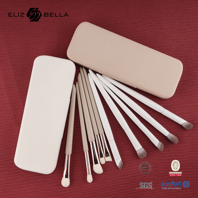 مجموعة فرشاة تجميل سفر مصغرة ¥ 5PCS فرشاة تجميل نباتية وخالية من القسوة للوجه والعينين