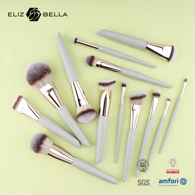 مجموعة فرشاة تجميل سفر مصغرة ¥ 5PCS فرشاة تجميل نباتية وخالية من القسوة للوجه والعينين