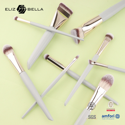 مجموعة فرشاة تجميل سفر مصغرة ¥ 5PCS فرشاة تجميل نباتية وخالية من القسوة للوجه والعينين