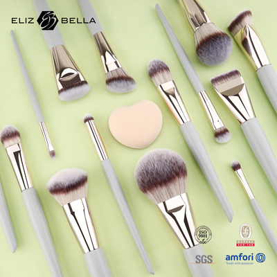 مجموعة فرشاة تجميل سفر مصغرة ¥ 5PCS فرشاة تجميل نباتية وخالية من القسوة للوجه والعينين