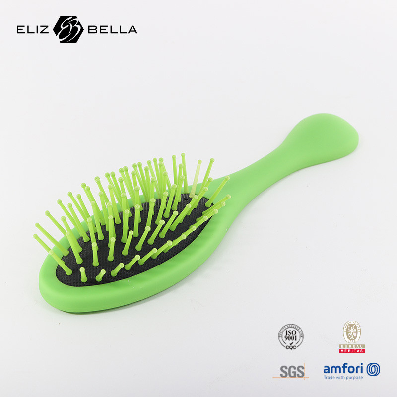 شعار مخصص تصميم جديد 100% متاهة قابلة للتحلل الحيوي فرشاة شعر منحنية مطهرة فرشاة شعر معقدة للنساء